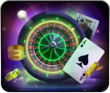 Màn hình sảnh game poker hand với nhiều lựa chọn bài bạc và minigame trực tuyến